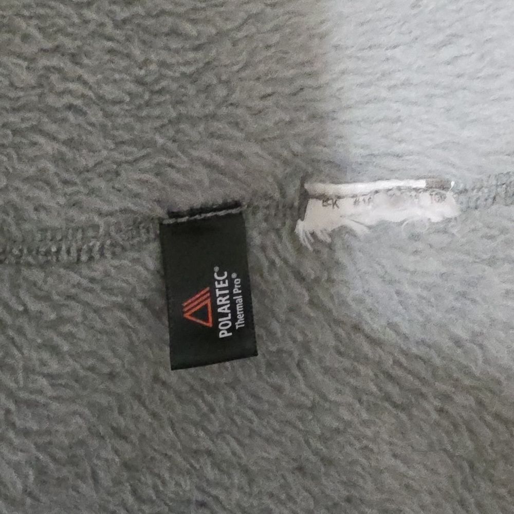 Patagonia Gray Fleece Pullover with Coral Trim - Picture 5 of 5